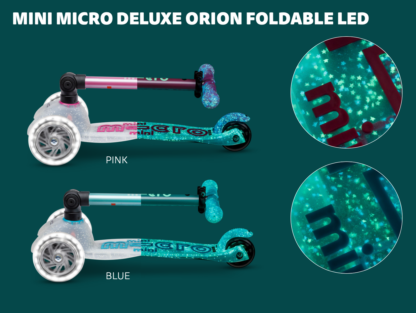 MINI DELUXE FOLDABLE GLOW LED Orion Blue