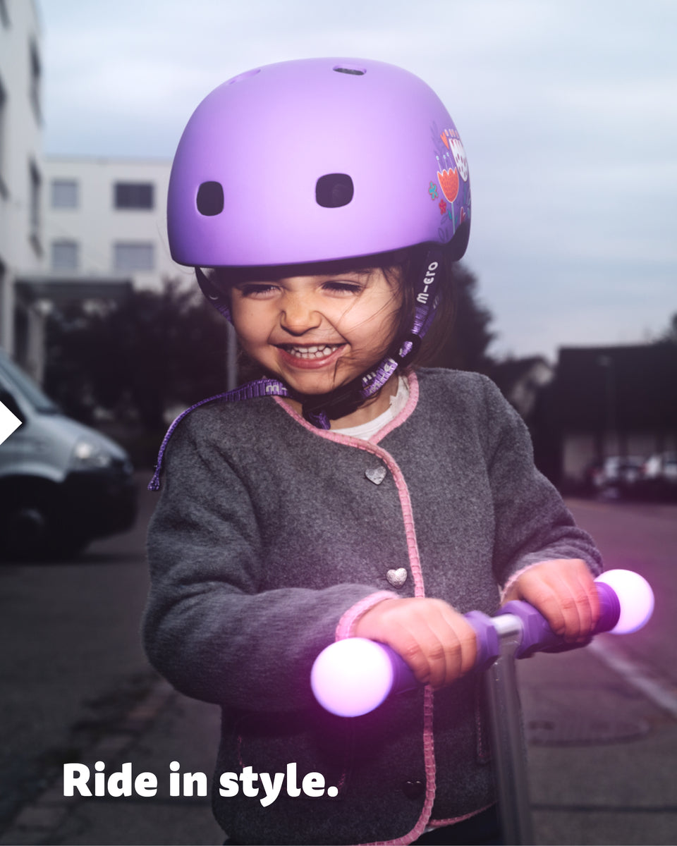 Casco Floral Morado (M)