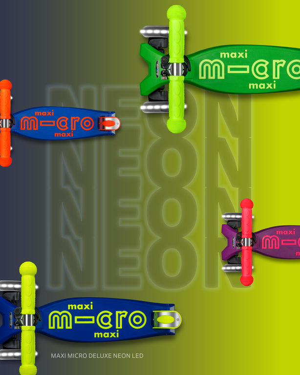 Maxi Micro Deluxe Foldable Neon LED Blaze Orange