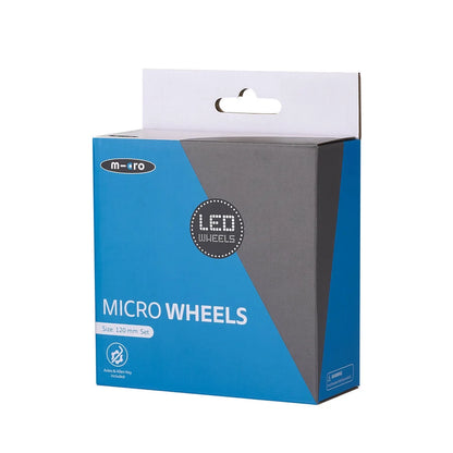 Micro Ruedas LED 120mm - Maxi Micro Clear (Set)